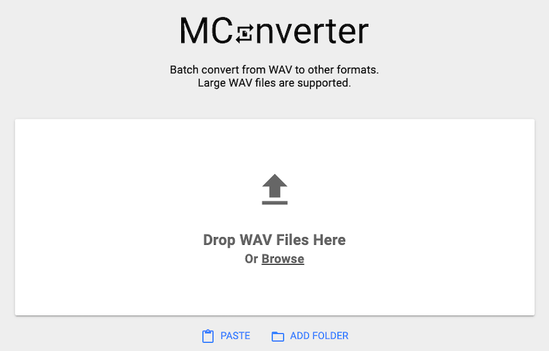 MConverter: Kostenloser Online-WAV-zu-MOV-Konverter