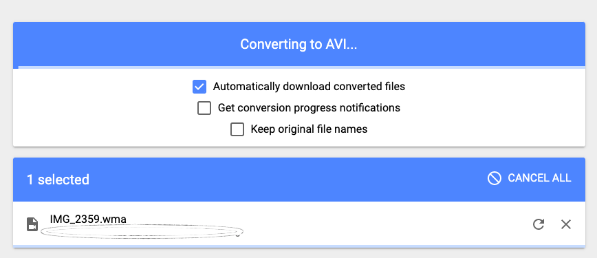 Konvertieren Sie Ihre WMA-Dateien mit MConverter.eu in das AVI-Format