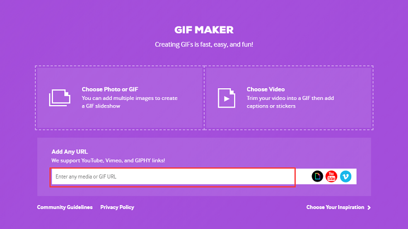 Konvertieren Sie MP4 mit Giphys GIF Maker in GIF