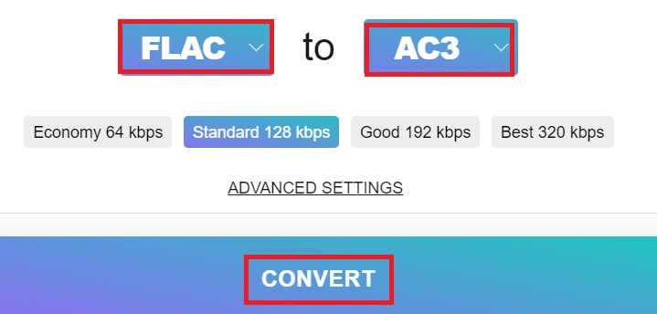 Konvertieren Sie FLAC in AC3 mit kostenlosen Online-Tools