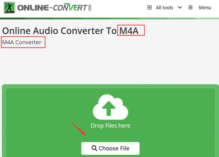 Konvertieren Sie AIFF online in M4A