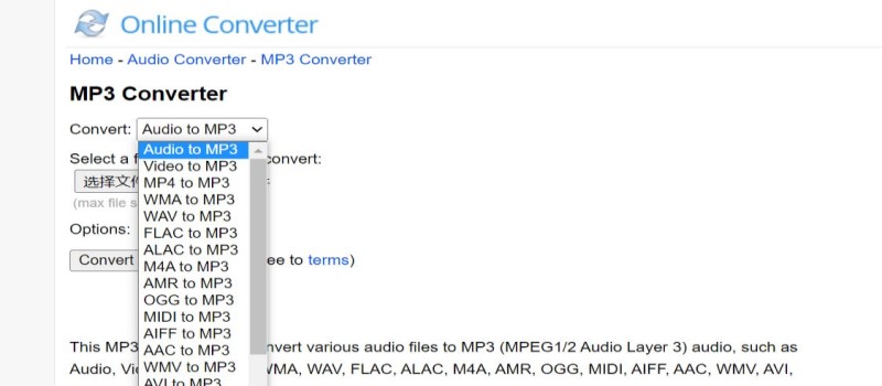 Kostenloser Online-MP3-Audiokonverter