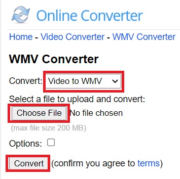 Konvertieren Sie WLMP in WMV Online