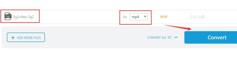 Konvertieren Sie schnell 3G2 in MP4 online