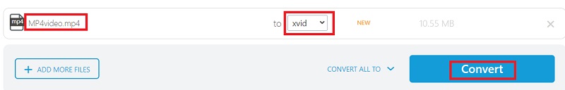 Konvertieren Sie MP4 kostenlos in Xvid