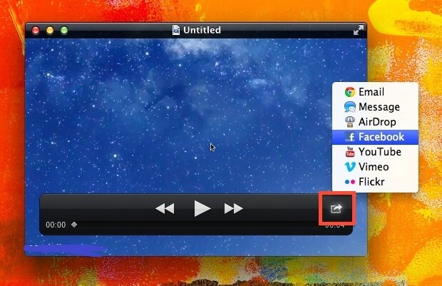 Aufnahmebildschirm mit QuickTime Player