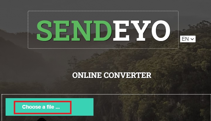 Machen Sie MOD zu MOV mit Sendeyo Online Converter