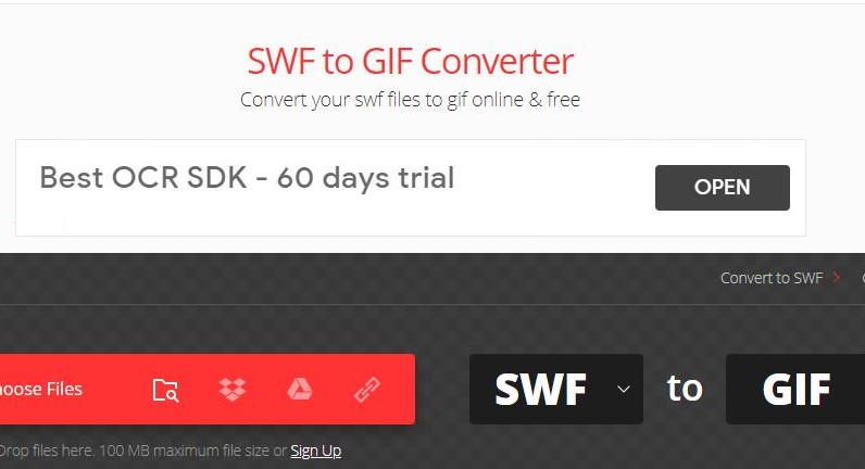Online SWF in GIF konvertieren