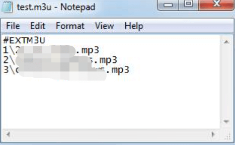 Konvertieren Sie M3U in MP3 mit Notepad