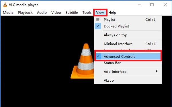 Trim Video with VLC in Windows 10