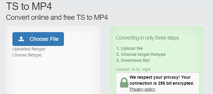 TS zu MP4 File-Converter-Online