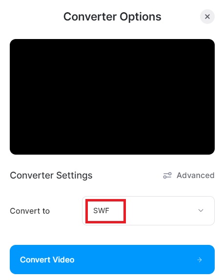 Verwenden Sie Veed, um AVI in SWF zu konvertieren