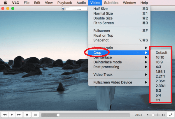 Crop a Video on Mac in VLC