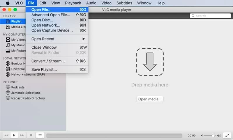 Verwenden Sie den VLC Media Player, um WMA auf dem Mac abzuspielen