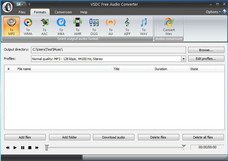 WAV-Konverter VSDC Kostenloser Audiokonverter