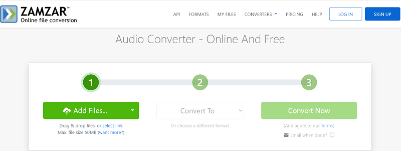 Online-WMA-zu-Android-Audiokonverter
