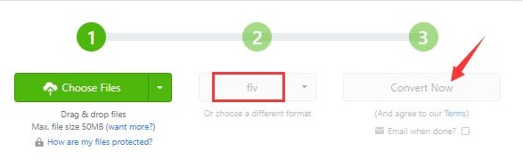 Konvertieren Sie MP4 in FLV online