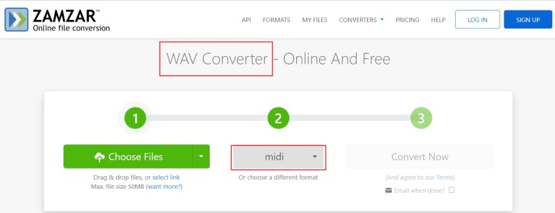 Kostenloser Online-WAV-zu-MIDI-Konverter